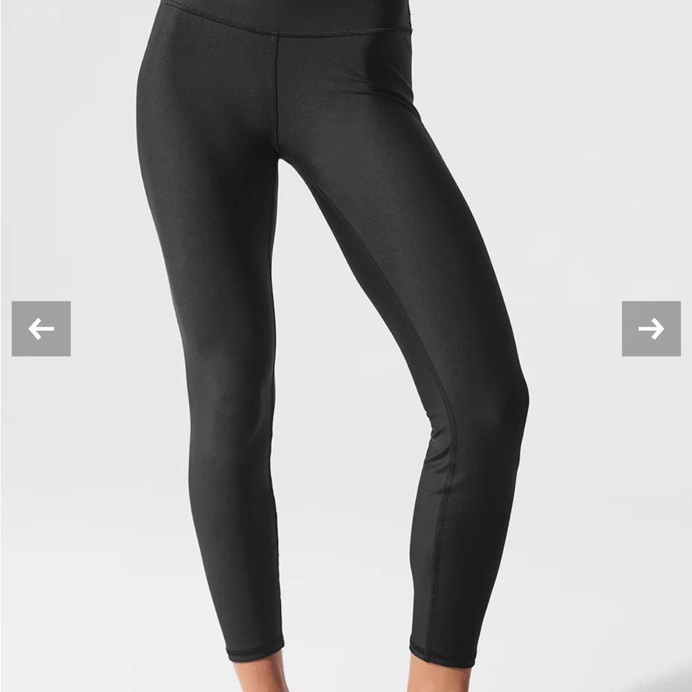 ALO Yoga Black High-Rise Leggings. XS worn for a shoot. Like new.